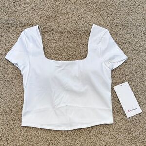lululemon athletica | Wunder Under SmoothCover Square Neck T-Shirt (NWT!)